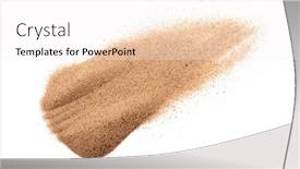  Presentation with white sand - Beautiful theme featuring sand-on-the-white-background backdrop and a white colored foreground