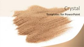  Presentation with white sand - Presentation theme having sand-on-the-white-background background and a lemonade colored foreground