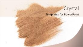  Presentation with white sand - Slides featuring sand-on-the-white-background background and a lemonade colored foreground