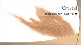  Presentation with white sand - Amazing presentation theme having sand-on-the-white-background backdrop and a white colored foreground