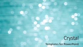  Presentation with christmas lights - Presentation theme featuring sand ornament - abstract christmas lights on background background and a light blue colored foreground