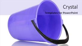  Presentation with frames isolated on white brown - PPT layouts consisting of sand pail - color plastic bucket isolated background and a light blue colored foreground