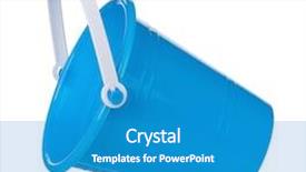  Presentation with bucket list adventure dreams goals - Beautiful PPT theme featuring sand pail - toy small bucket isolated backdrop and a teal colored foreground