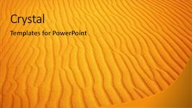  Presentation with sahara - Slides enhanced with sand pattern in sahara desert africa background and a gold colored foreground