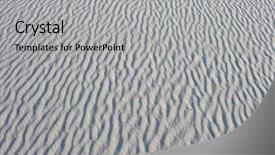  Presentation with patterns - Slides having sand patterns at white sands national park in new mexico background and a light gray colored foreground