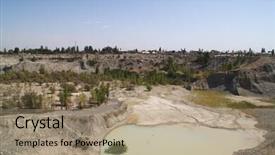  Presentation with sand - Slide deck with sand-pit background and a coral colored foreground