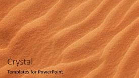  Presentation with ripple - PPT layouts with sand ripple abstract background and a red colored foreground