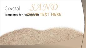  Presentation with white sand - Slide deck having sand scattering isolated on white background background and a white colored foreground
