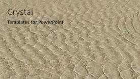  Presentation with clear water - Colorful PPT layouts enhanced with sand-seen-through-the-clear backdrop and a coral colored foreground