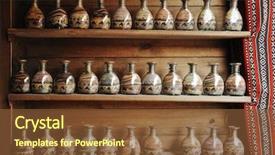  Presentation with local history - Amazing theme having sand shapes on shelves simple backdrop and a tawny brown colored foreground