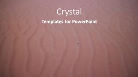  Presentation with sand - Cool new PPT theme with sand-texture-desert-with-sand backdrop and a coral colored foreground