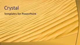  Presentation with cream gold texture paper - Cool new slide deck with sand texture in gold desert backdrop and a  colored foreground