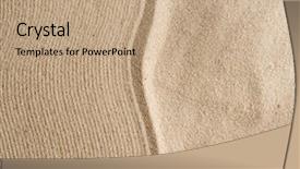  Presentation with zen footprints and sand - Amazing presentation theme having sand backdrop and a coral colored foreground