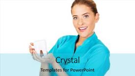  Presentation with orthodontics orthodontic model and dentist - Theme consisting of sandblasting - young female dentist holding tooth background and a cyan colored foreground