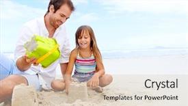  Presentation with healthy building - Cool new presentation theme with news headlines red rubber stamp backdrop and a  colored foreground.