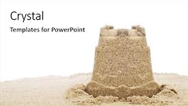  Presentation with white sand - Amazing presentation having sandcastle on the sand backdrop and a white colored foreground