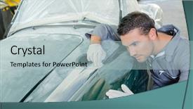  Presentation with paint - Slide set having sanding down a car background and a  colored foreground