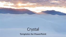  Presentation with beach ball sand dunes - Slide deck consisting of sands national monument new mexico background and a light blue colored foreground