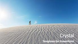  Presentation with white sand - Presentation theme consisting of sands national monument new mexico background and a gray colored foreground