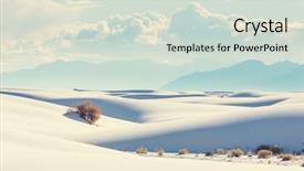  Presentation with beach ball sand dunes - Presentation theme with sands national monument new mexico background and a soft green colored foreground