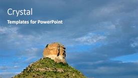  Presentation with dark blue - Amazing PPT layouts having sandstone-buttress-against-a-dark backdrop and a teal colored foreground