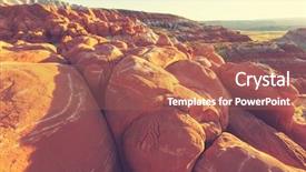  Presentation with nevada desert - Cool new theme with sandstone formations in nevada backdrop and a coral colored foreground