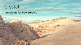  Presentation with living coral - Slide deck consisting of sandstone formations in utah usa background and a light blue colored foreground