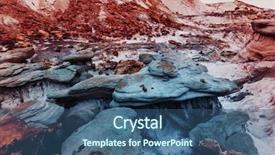  Presentation with birds formations - Colorful theme enhanced with sandstone formations in utah usa backdrop and a ocean colored foreground