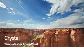  Presentation with living coral - Presentation with sandstone formations in utah usa background and a tawny brown colored foreground