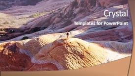  Presentation with pakistan and usa flag togetter - Slide deck having sandstone formations in utah usa background and a gray colored foreground