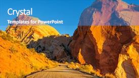  Presentation with living coral - Beautiful slide set featuring sandstone formations in utah usa backdrop and a teal colored foreground