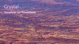  Presentation with sandstone - Beautiful PPT theme featuring sandstone-formations-in-utah-usa backdrop and a violet colored foreground