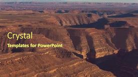  Presentation with beautiful landscapes - Slide set featuring sandstone-formations-in-utah-usa background and a tawny brown colored foreground
