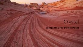  Presentation with beautiful landscapes - Slide set having sandstone-formations-in-utah-usa background and a tawny brown colored foreground