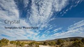  Presentation with sandstone - Presentation design enhanced with sandstone-formations-in-utah-usa background and a light blue colored foreground