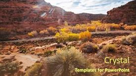  Presentation with sandstone - PPT layouts consisting of sandstone-formations-in-utah-usa background and a tawny brown colored foreground