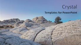  Presentation with sandstone - Slides with sandstone-formations-in-utah-usa background and a light blue colored foreground