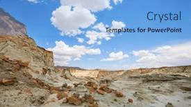  Presentation with sandstone - Slides enhanced with sandstone-formations-in-utah-usa background and a light blue colored foreground
