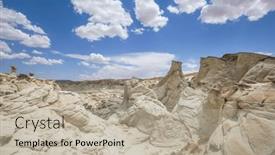  Presentation with sandstone - Presentation theme consisting of sandstone-formations-in-utah-usa background and a mint green colored foreground