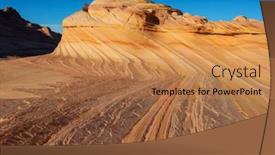  Presentation with beautiful landscapes - Slide deck consisting of sandstone-formations-in-utah-usa background and a coral colored foreground