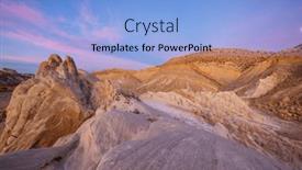  Presentation with beautiful landscapes - PPT theme consisting of sandstone-formations-in-utah-usa background and a  colored foreground