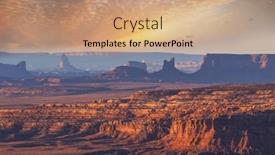  Presentation with beautiful landscapes - Presentation theme consisting of sandstone-formations-in-utah-usa and a  colored foreground