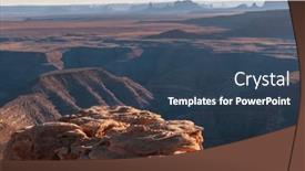  Presentation with beautiful landscapes - Presentation featuring sandstone-formations-in-utah-usa and a  colored foreground