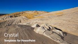  Presentation with beautiful landscapes - Slide set featuring sandstone-formations-in-utah-usa and a violet colored foreground