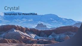  Presentation with sandstone - Slides having sandstone-formations-in-utah background and a light blue colored foreground
