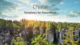  Presentation with czechia - Slides having sandstone-rock-in-prachovske-skaly background and a light blue colored foreground