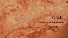  Presentation with sandstone - Slide deck with sandstone texture for use background and a coral colored foreground