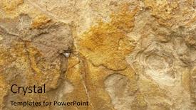  Presentation with sandstone - Presentation theme with sandstone textures natural textures background background and a gold colored foreground