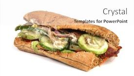  Presentation with cfd white - Presentation theme with sandwhich on white background and a white colored foreground