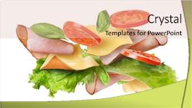  Presentation with free beugron air traffic control tower - Amazing slide set having sandwich falling in the air backdrop and a lemonade colored foreground